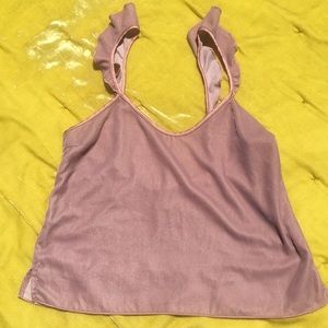 Pink Crushed Velvet Camisole